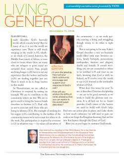 a stewardship narrative series presented by TENS