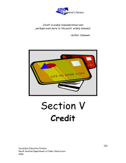 Personal Financial Literacy - Section 5