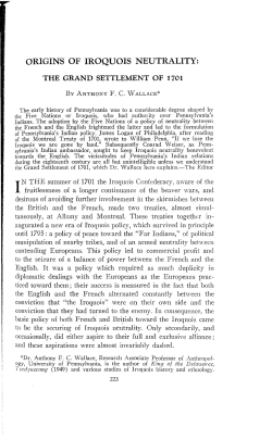 origins of iroquois neutrality