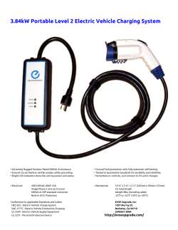 3.84kW Portable Level 2 Electric Vehicle Charging