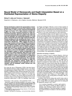 Neural Model of Stereoacuity and Depth Interpolation Based on a