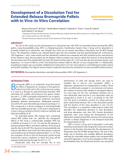 Development of a Dissolution Test for Extended