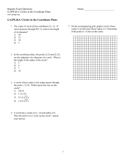 G.GPE.B.4: Circles in the Coordinate Plane