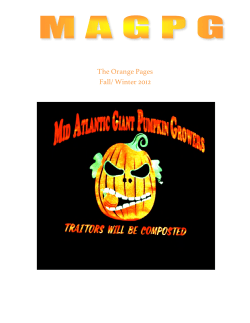 MAGPG Newsletter 12-18-12 - Mid-Atlantic Giant Pumpkin Growers