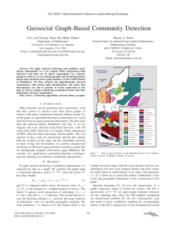 Geosocial Graph-Based Community Detection