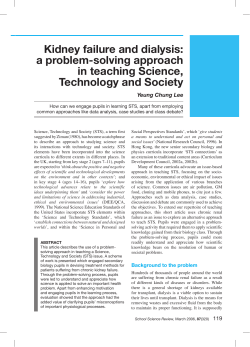 Kidney failure and dialysis: a problem