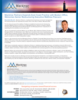 New Boston Office and Matthew Pascucci Hiring Press Release