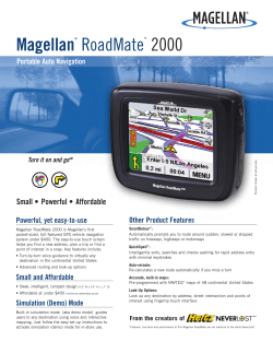 Magellan&reg; RoadMate&trade; 2000