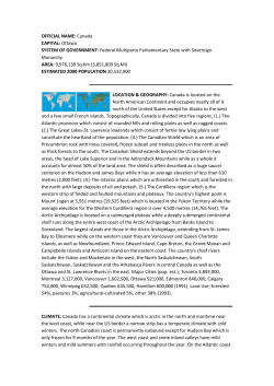 OFFICIAL NAME: Canada CAPITAL: Ottawa SYSTEM OF