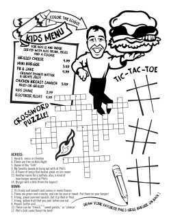 kids menu - Phil`s Grill!