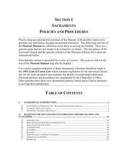 Pastoral Manual - Diocese of Rockville Centre