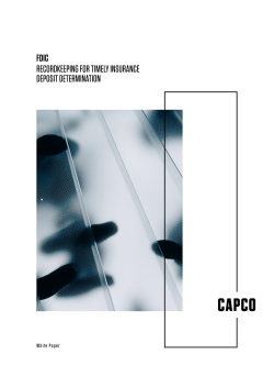 fdic recordkeeping for timely insurance deposit determination