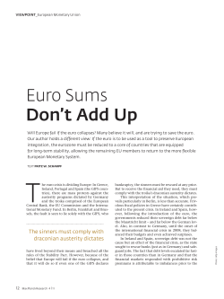 Euro Sums Don`t Add Up - Max-Planck