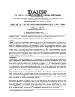Loop-Strap Type Does Not Affect Facemask Removal Using an Anvil