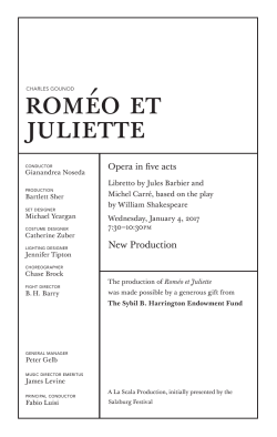 January 4 - Metropolitan Opera