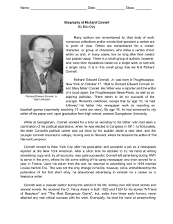 The Biography of Richard Connell