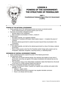 lesson 6 powers of the government