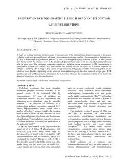 preparation of regenerated cellulose bead and its coating with