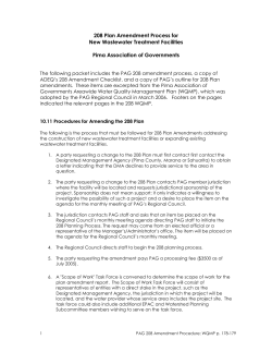 208 Amendment Checklist - Pima Association of Governments