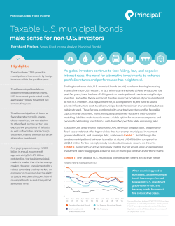 Taxable US municipal bonds - Principal Global Investors