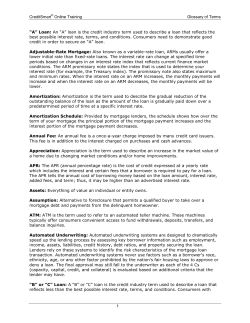 Loan - Freddie Mac Home