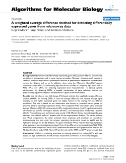 A weighted average difference method for detecting differentially