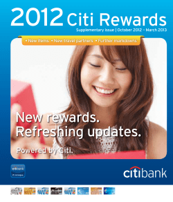2012 Citi Rewards - Citibank Malaysia
