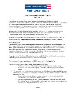 Fact Sheet - National Constitution Center