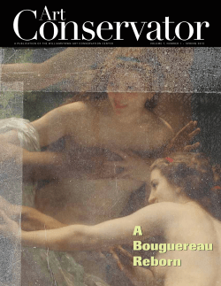 Art Conservator Spring 2012 - Williamstown Art Conservation Center