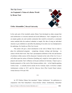 Post-Colonial Utopianism: the Utility of Hope