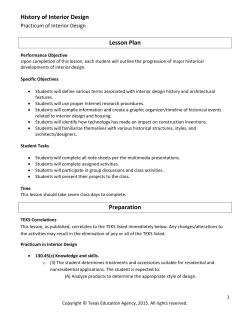history of interior design notes