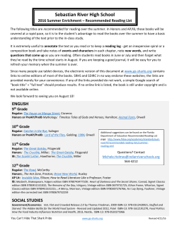 Sebastian River High School - School District of Indian River County