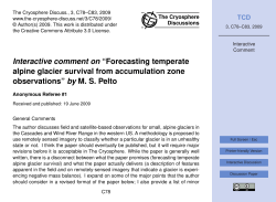 Forecasting temperate alpine glacier survival from