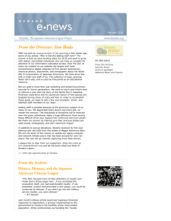 Densho eNews - February 2010