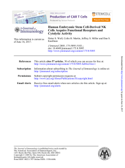 Human Embryonic Stem Cell-Derived NK Cells Acquire Functional