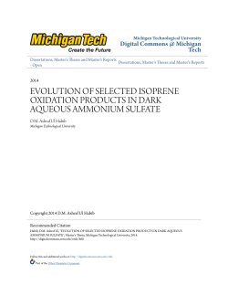 evolution of selected isoprene oxidation products in dark aqueous