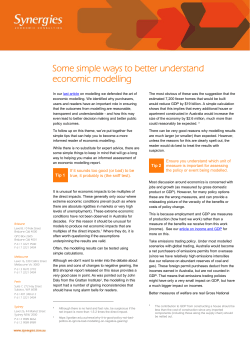 Read more - Synergies Economic Consulting