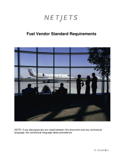 Fuel Vendor Standard Requirements