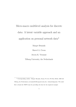 Micro-macro multilevel analysis for discrete data: A latent variable