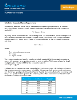 Calculating Mechanical Power Requirements