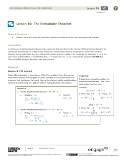 Lesson 19 - EngageNY