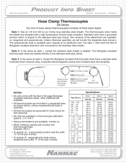 Hose Clamp Thermocouples