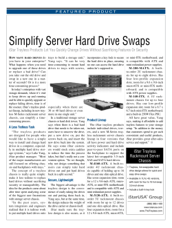 Simplify Server Hard Drive Swaps