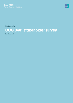 C CCG G 360 0&deg; st take ehold der s surv vey