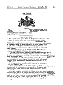 46 VICT 1882 No 29 Special Powers and Contracts