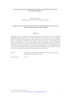 Interrelations among stock prices of South Africa and the