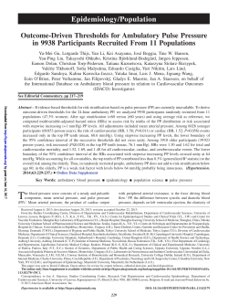 Epidemiology/Population