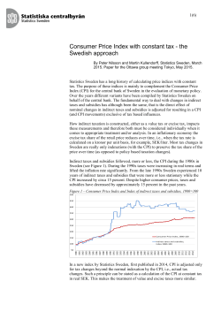 Consumer Price Index with constant tax - the