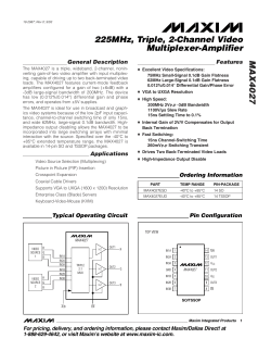 MAX4027 - Maxim Integrated