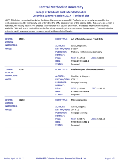 Columbia - Central Methodist University
